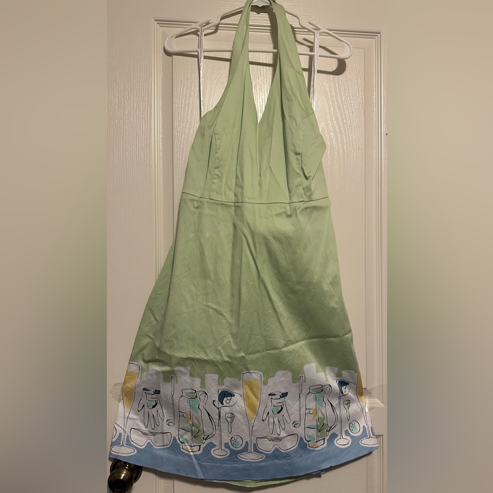 Cute Golf Inspired Green Dress